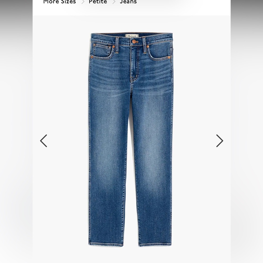 Madewell Petite Curvy Stovepipe Jeans in Dearham Wash